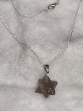 Collier Merkabah Agate Fleur de Cerisier
